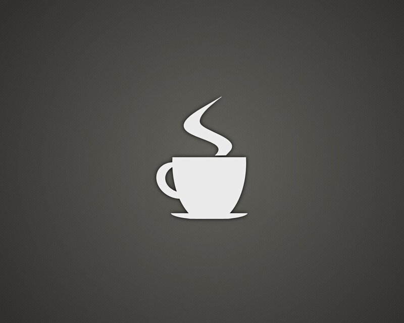 White Coffee Cup — Gray