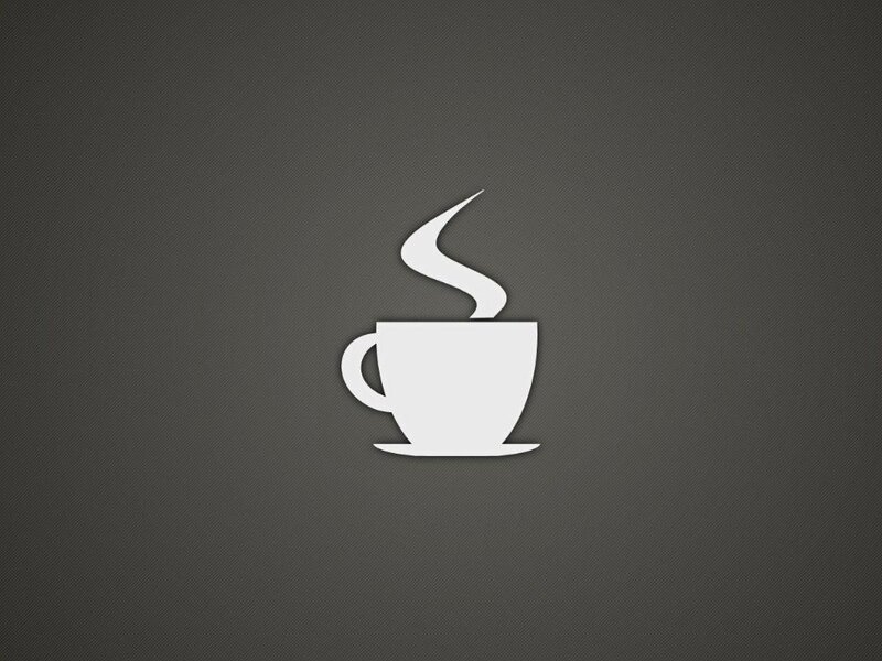 white coffee cup icon