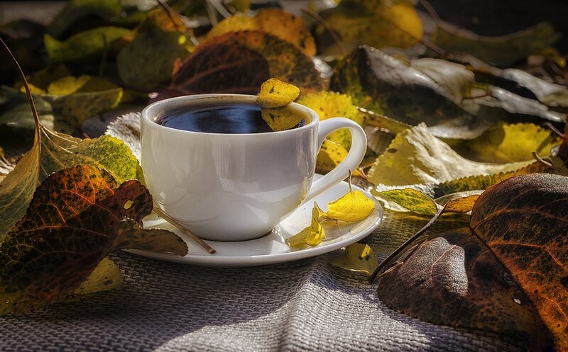 White Coffee Cup — Yellow