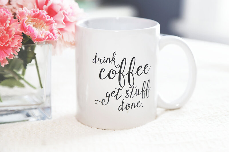 White Coffee Mug — Calm