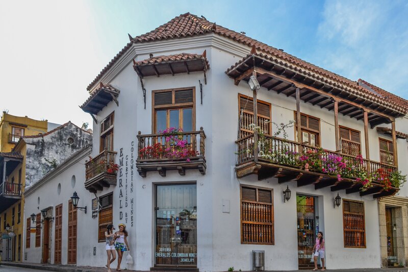 White Colonial Building — Calm