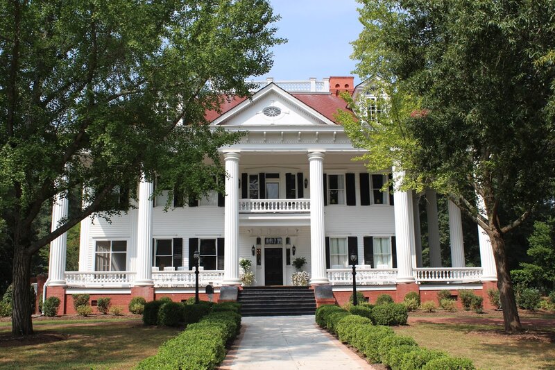 White Columned House