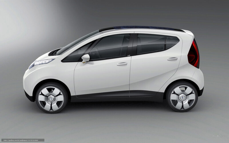 White Compact Car — Neutral, 3d Render