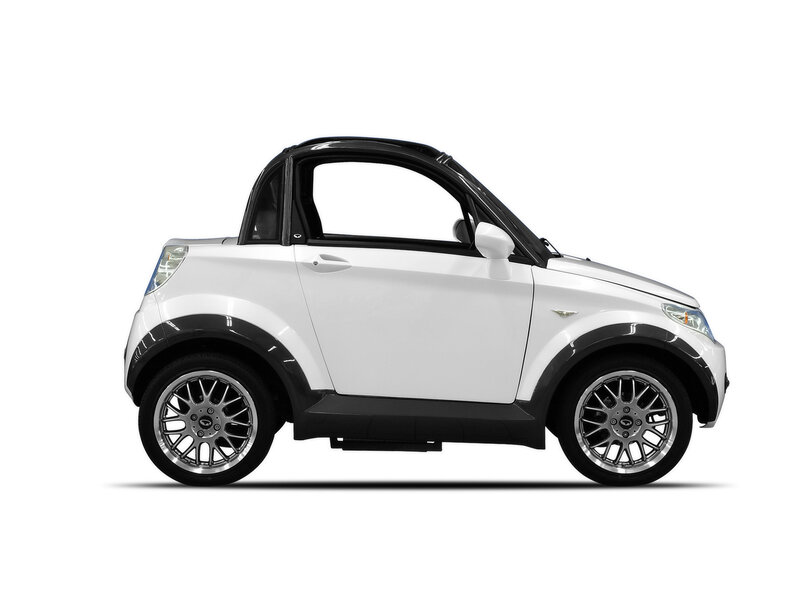 White Compact Car — Neutral, Photograph, Wheels, Side Mirror