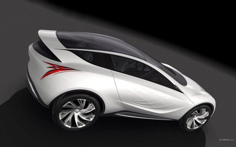 White Concept Car — 3d Render