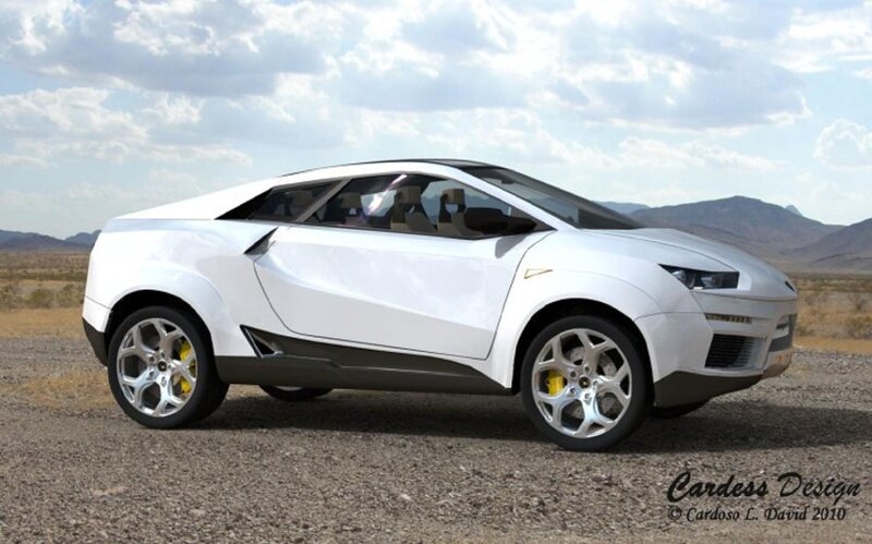 White Concept Car — Arid, Afternoon