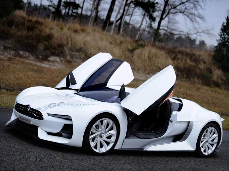 White Concept Car — Calm, Autumn