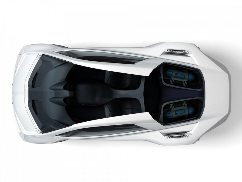 White Concept Car — Clean