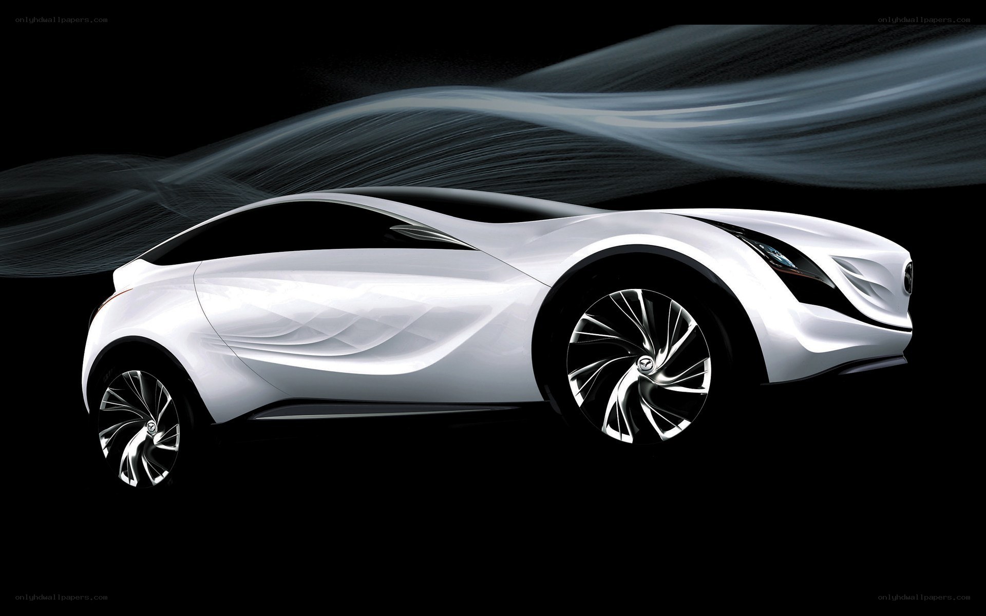 white concept car design