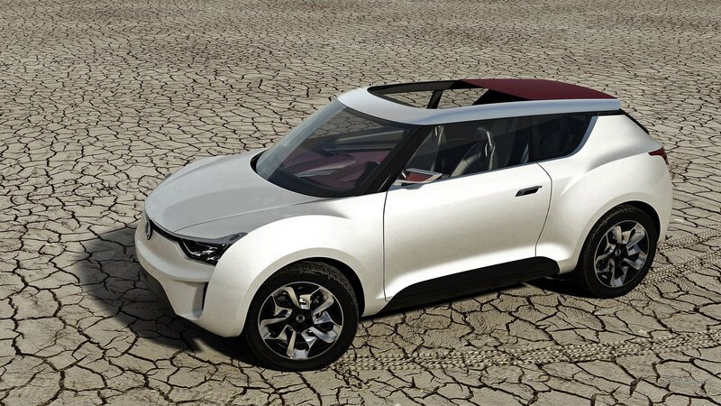 White Concept Car — Desolate, 3d Render