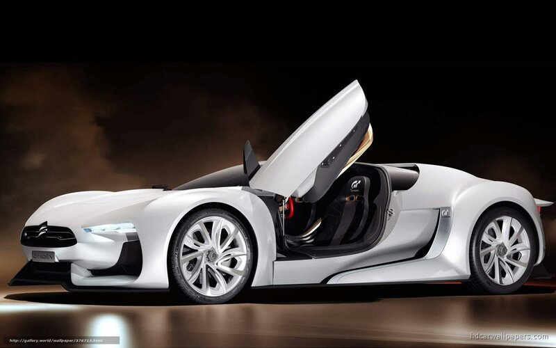 White Concept Car — Dramatic, 3d Render, Car Door