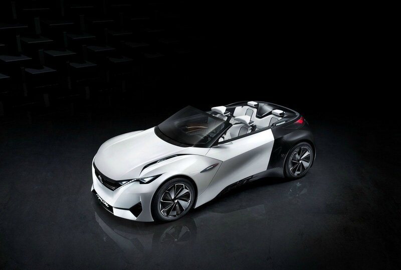 White Concept Car — Dramatic, 3d Render, Convertible