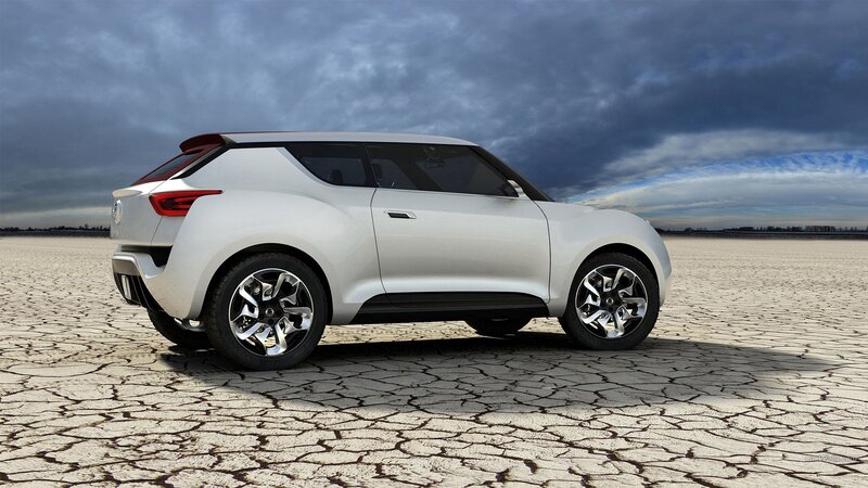 White Concept Car — Dramatic, 3d Render, Cracked Ground