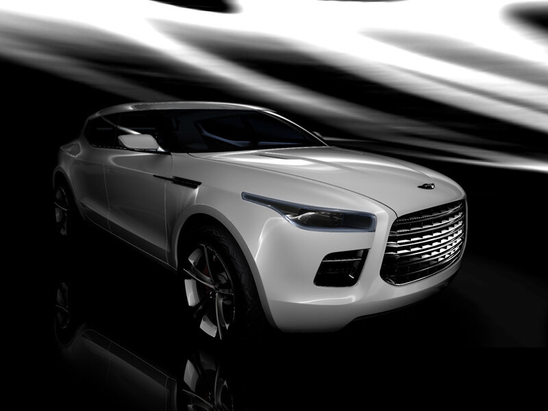 White Concept Car — Dramatic, 3d Render, Grille, Headlights, Black
