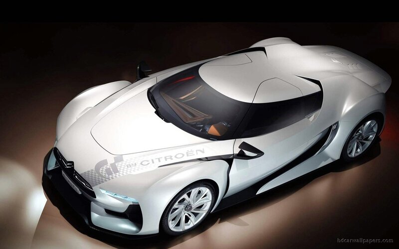 White Concept Car — Dramatic, 3d Render, Headlight
