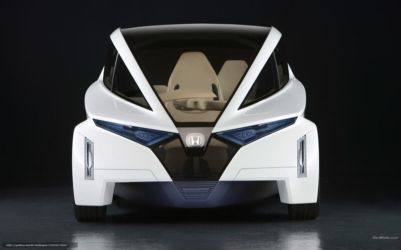 White Concept Car — Dramatic, 3d Render, Seats
