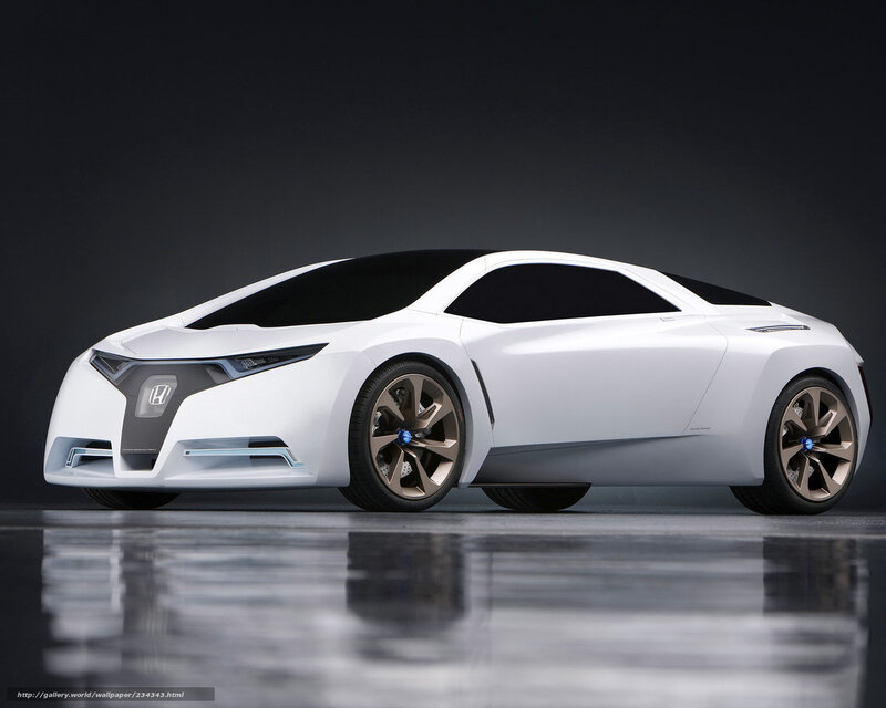 White Concept Car — Dramatic, 3d Render, Wheels, Floor