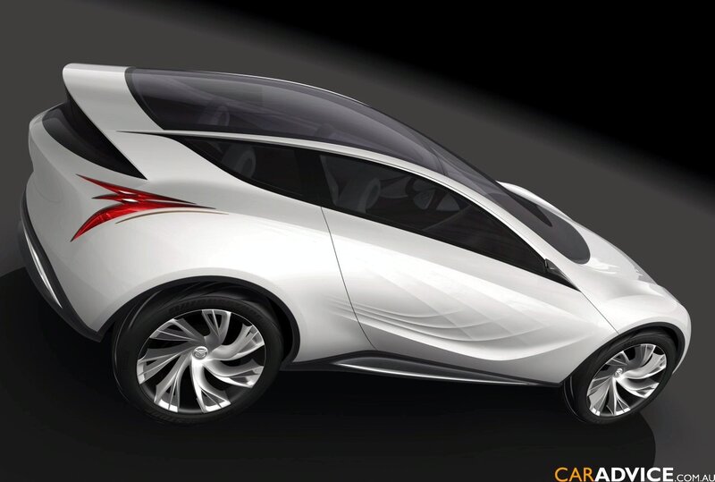 White Concept Car — Dramatic, 3d Render, Wheels, Taillight