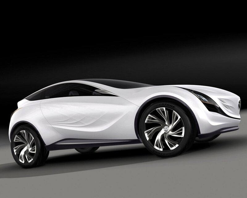 White Concept Car — Dramatic, 3d Render, Wheels, Windows, Headlights