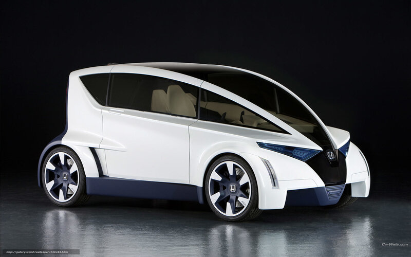 White Concept Car — Dramatic, 3d Render, Wheels, Windows