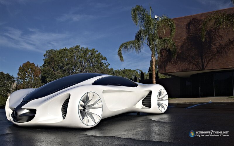 White Concept Car — Dramatic, Afternoon, 3d Render