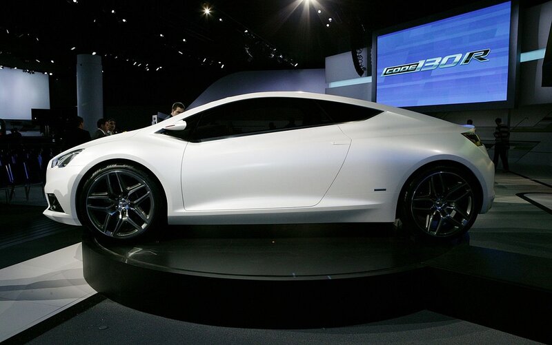 White Concept Car — Dramatic, Night, Photograph, Car Show