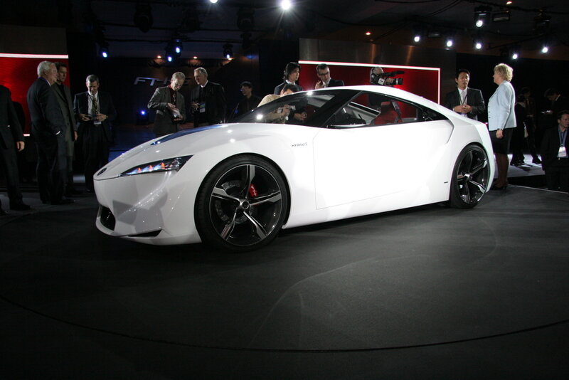 White Concept Car — Dramatic, Night, Photograph, People