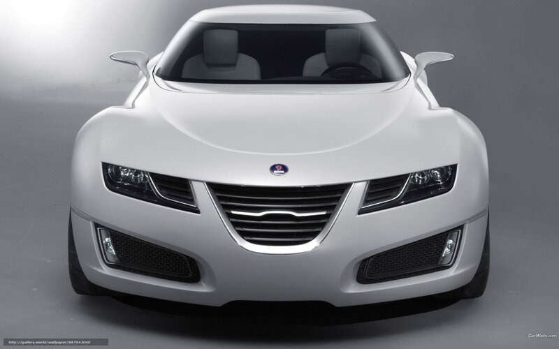 White Concept Car — Dramatic, Photograph, Grille