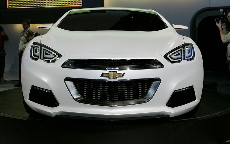 White Concept Car — Dramatic, Photograph, People