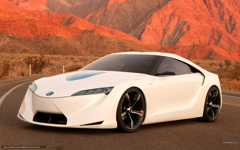 White Concept Car — Dramatic, Sunset