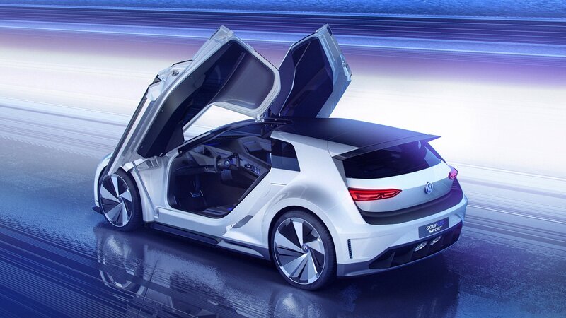 White Concept Car — Dynamic, 3d Render, Car Door
