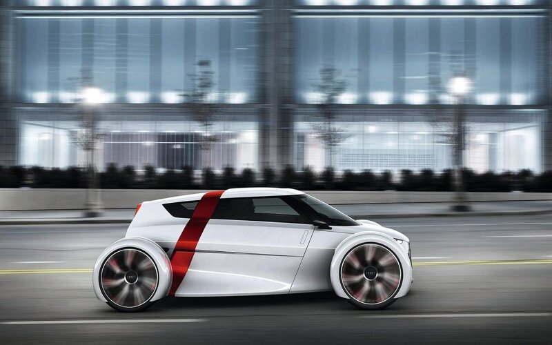 White Concept Car — Dynamic, 3d Render