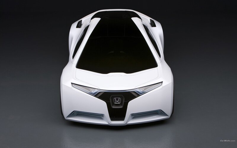 white concept car front view