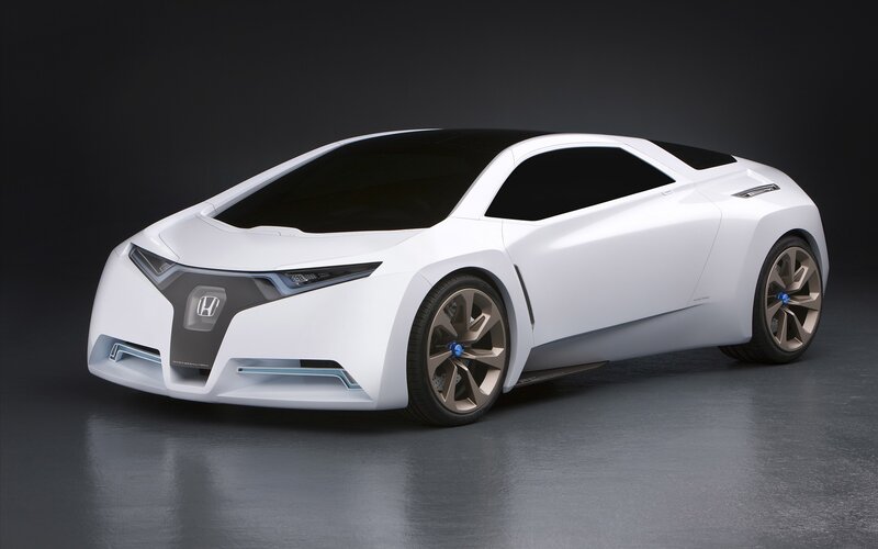 White Concept Car — Headlights