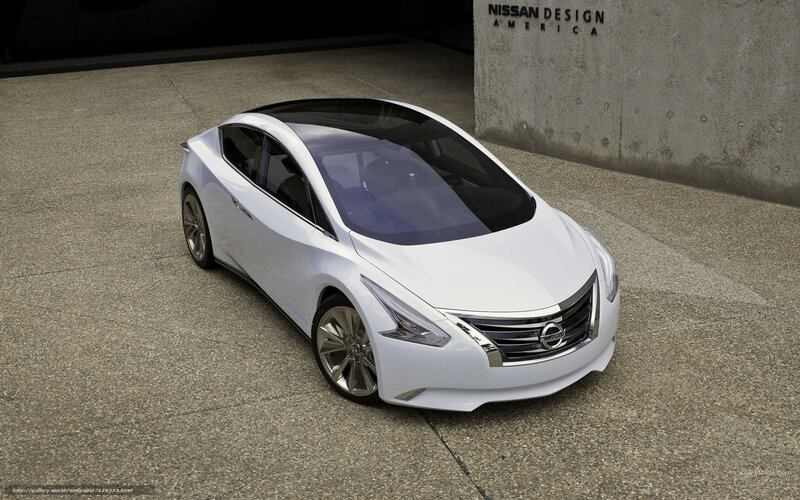 White Concept Car — Modern, 3d Render, Concrete Floor
