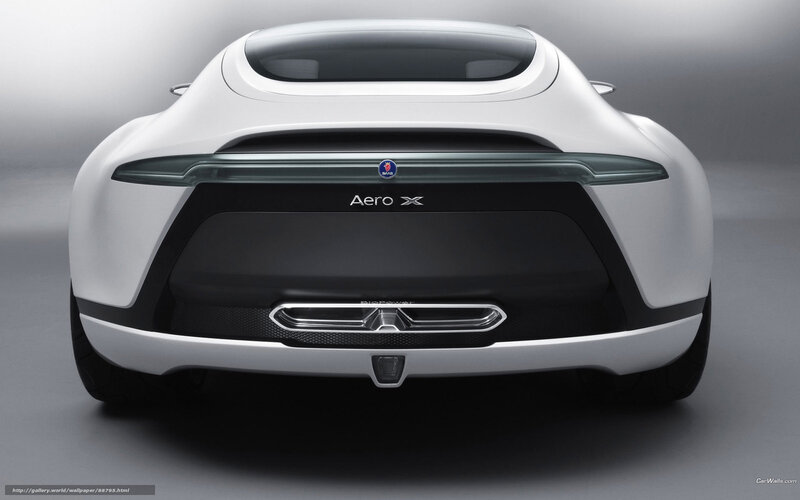 White Concept Car — Modern, 3d Render, Logo