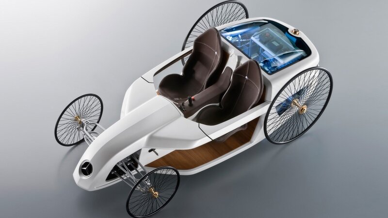 White Concept Car — Modern, 3d Render, Seats, Wheels, Dashboard