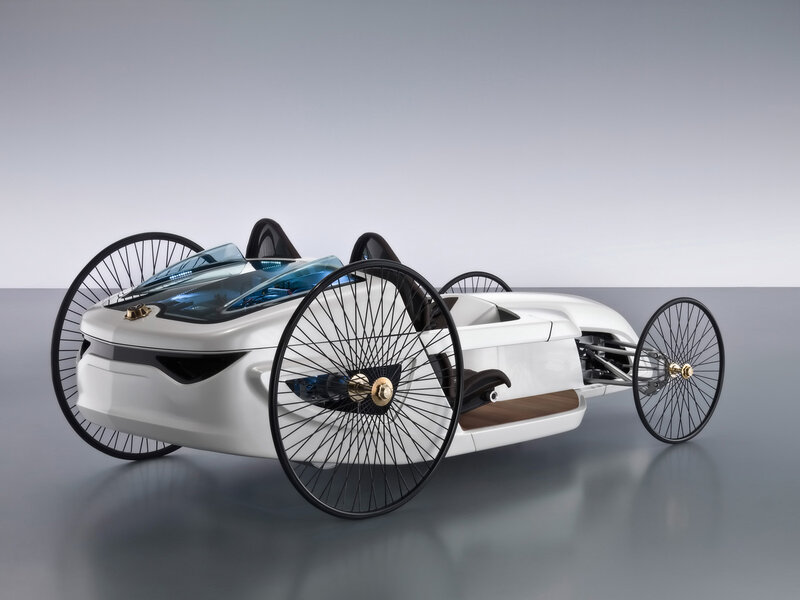 White Concept Car — Modern, 3d Render, Wheels, Seat