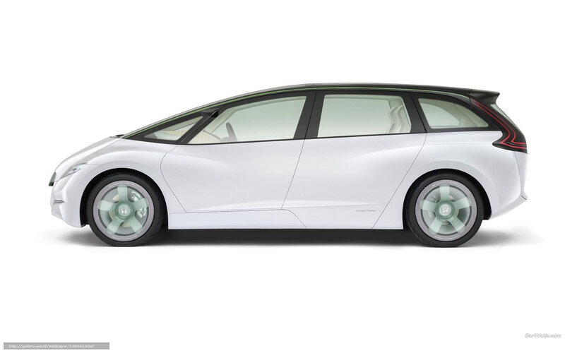 White Concept Car — Modern, 3d Render, Wheels, Windows