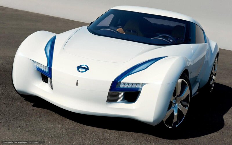 White Concept Car — Modern, Afternoon, 3d Render, Road