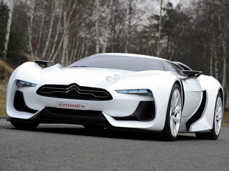 White Concept Car — Modern, Autumn, Photograph