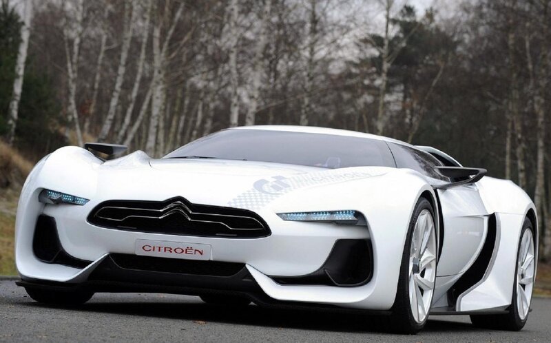 White Concept Car — Modern, Autumn