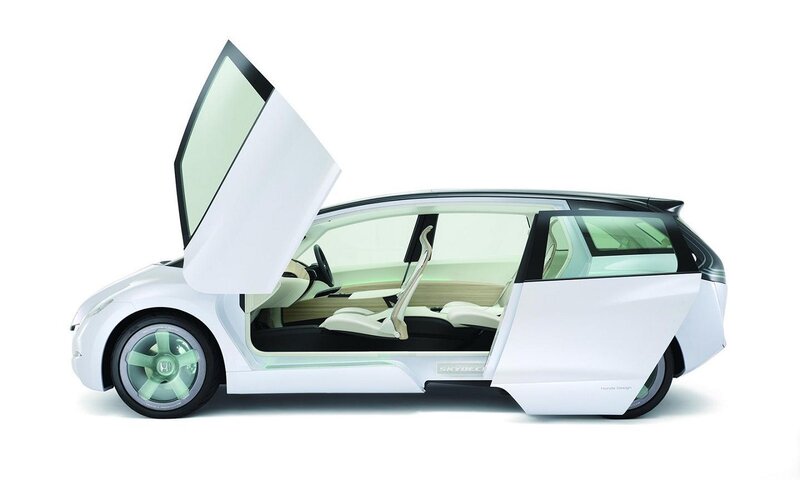 White Concept Car — Modern, Photograph, Car Door