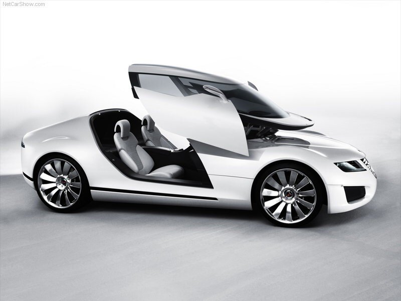 White Concept Car — Modern, Photograph, Car Door, Wheel, Seat