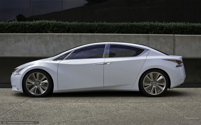 White Concept Car — Modern, Photograph, Hedge