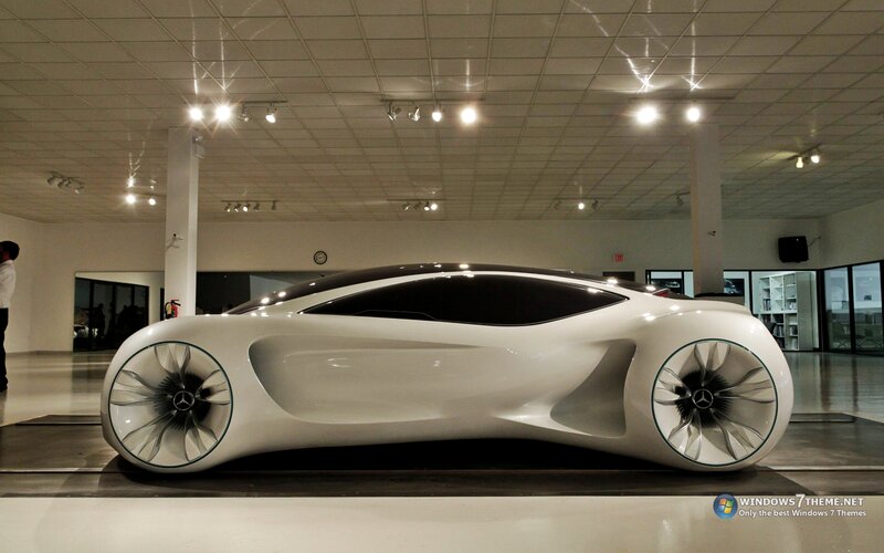 White Concept Car — Modern, Photograph, Person