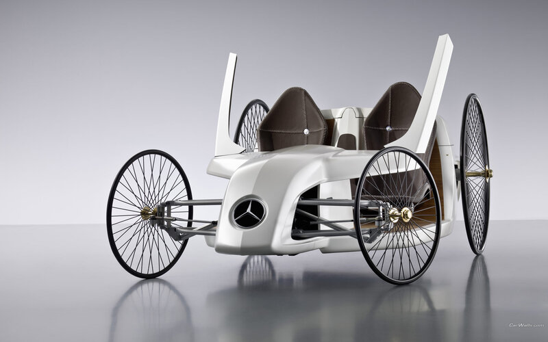 White Concept Car — Modern, Photograph, Seats