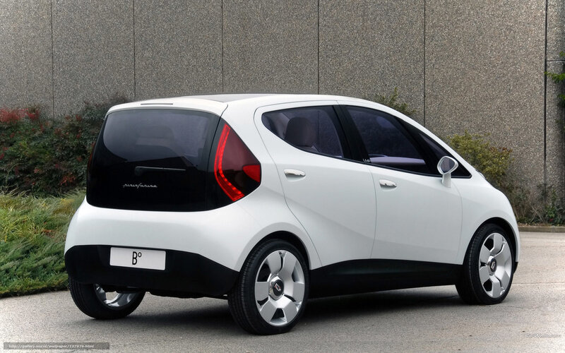 White Concept Car — Neutral, Photograph, Wall