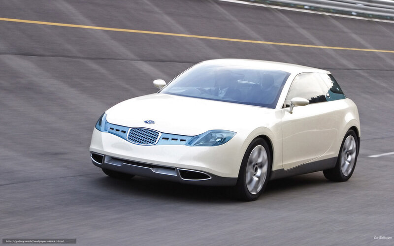 white concept car on track
