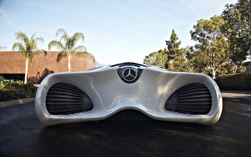 White Concept Car — Serene, Afternoon